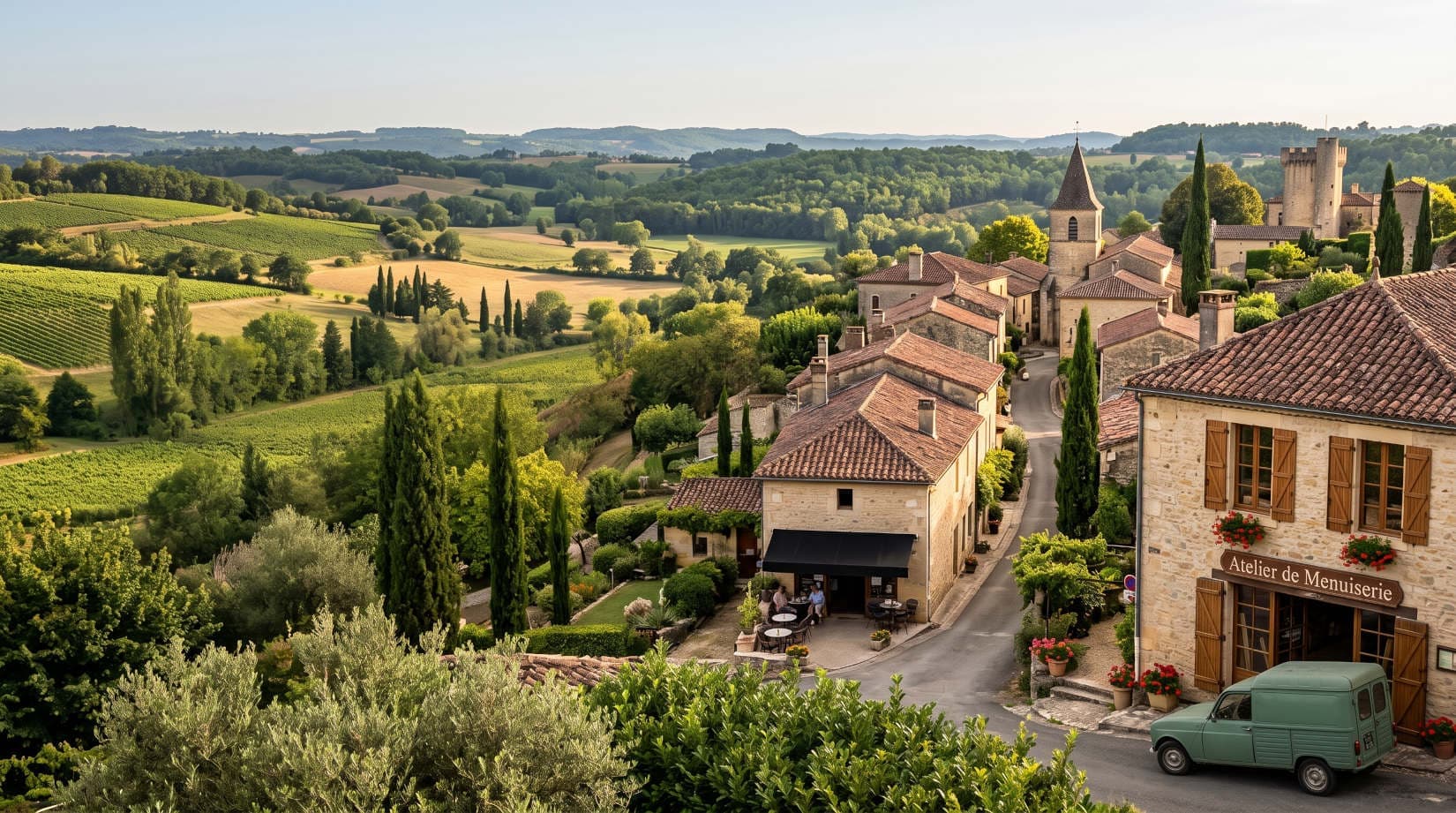 Southwest France Landscape Background