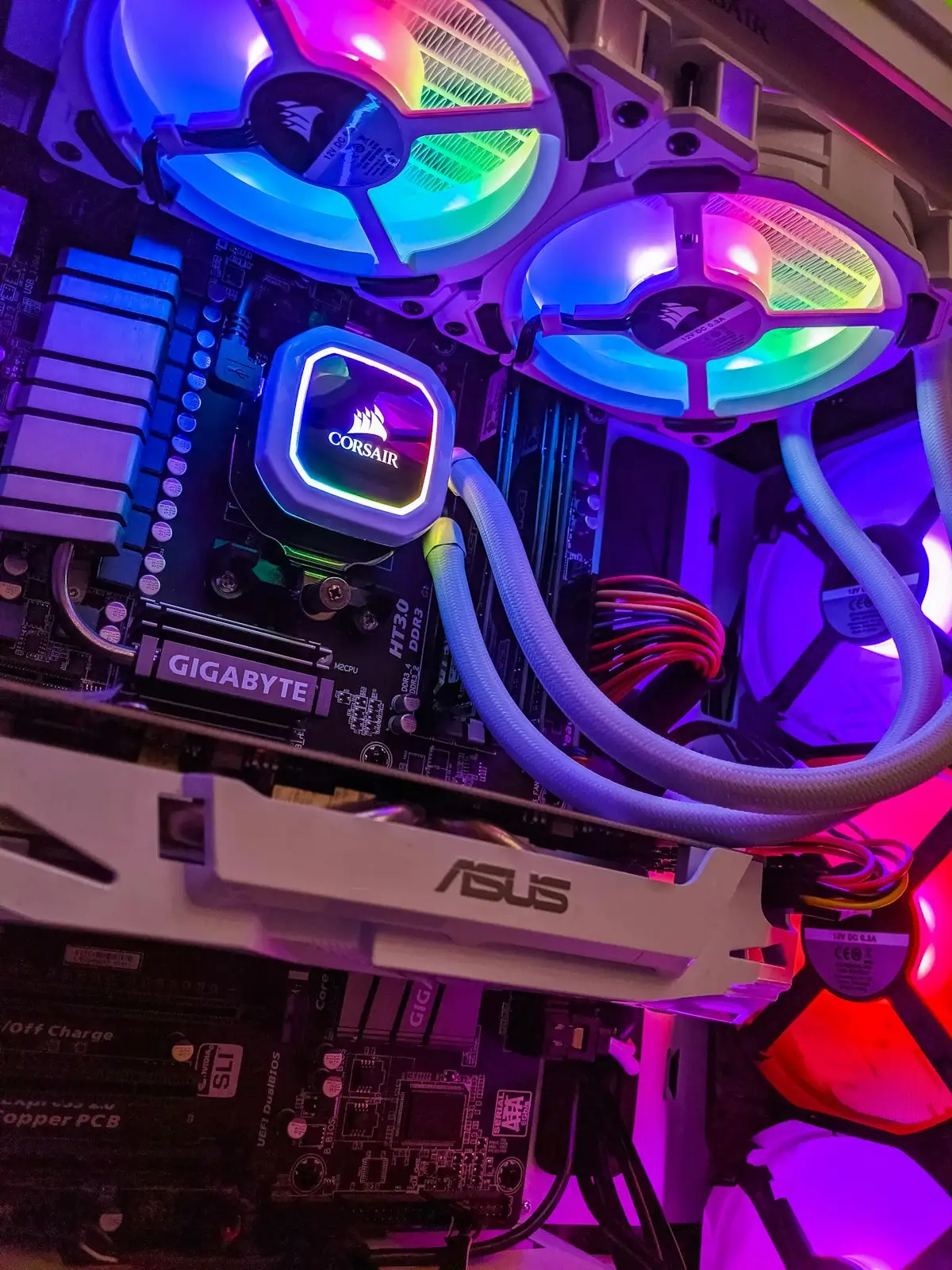 IT technician servicing computers, laptops, and networking hardware